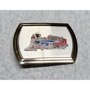 Vtg Locomotive Railroad Belt‎ Buckle Train 2"x3" Fits 1.75"